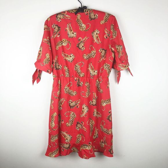 Hutch Anthropologie Leopard Cora Faux Wrap Dress - Picture 4 of 8